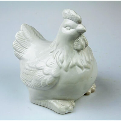 Kura biała ceramiczna